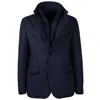 Made In Italy Blue Wool Jacket In Blue