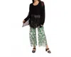 Made In Italy Woven Long Sleeve Cardigan In Black In Black