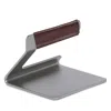 Made In Leather Handle Sleeve Grill Press In Silver