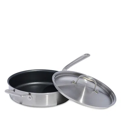 Made In Procoat Nonstick 3.5 Qt. Saute Pan And Lid In Silver