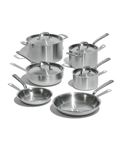 MADE IN STAINLESS STEEL CLAD 10-PIECE COOKWARE SET