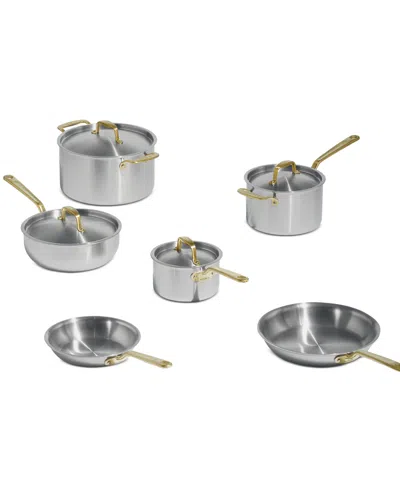 Made In Stainless Steel Clad 10-piece Cookware Set