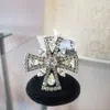 Made In The Deep South Cross Ring In Silver In Silver