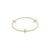 Made In The Deep South Lila Waterproof 18k Gold Beaded Bracelet In Gold