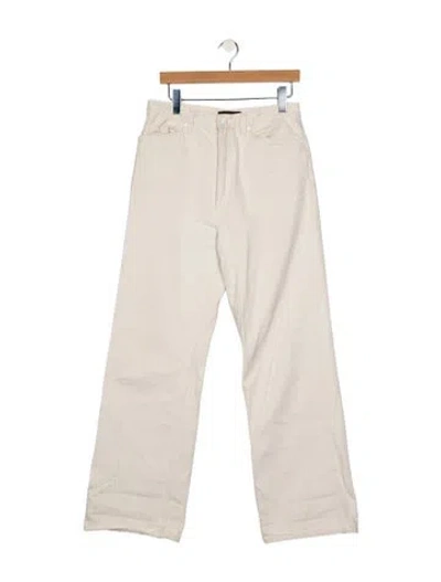 Pre-owned Made In Tomboy High-rise Wide Leg Jeans In Neutral