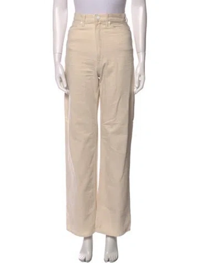 Pre-owned Made In Tomboy Wide Leg Pants In Neutral