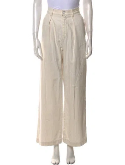 Pre-owned Made In Tomboy Wide Leg Pants In Neutral