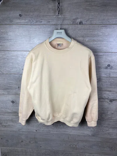 Pre-owned Made In Usa X Nike Vintage Sweatshirt Nike Made In Usa Size M In Cream