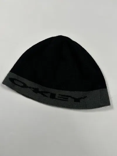 Pre-owned Made In Usa X Oakley Vintage Oakley Hat Logo Streetwear Casual Usa Vtg Style In Black/gray