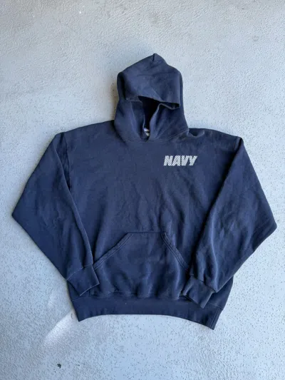 Pre-owned Made In Usa X Vintage 90's Us Navy Hoodie Made