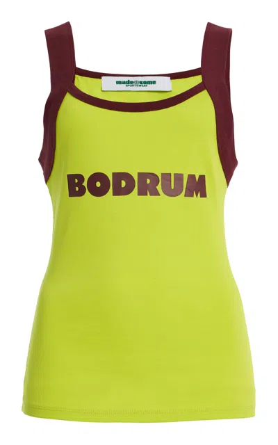 Made Some Exclusive La Isla Bodrum Cotton Tank Top In Green