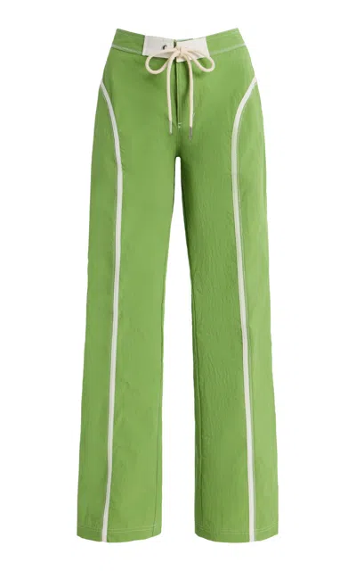 Made Some Nylon Pants In Green