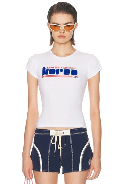 Made Some Sportswear Korea Baby Tee In White