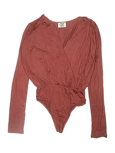 Pre-owned Made With Love Bodysuit In Brown