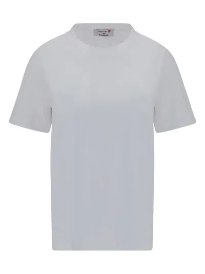 Made With Love By Tom Daley Heart-embroidered Ribbed T-shirt In Blue
