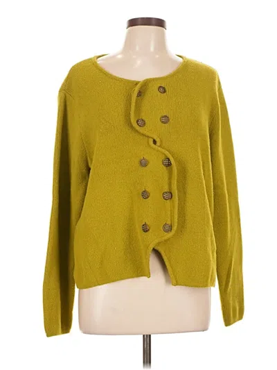 Pre-owned Made With Love Cardigan Sweater In Green