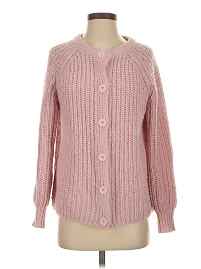 Pre-owned Made With Love Cardigan Sweater In Pink