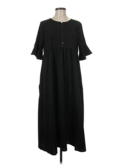 Pre-owned Made With Love Casual Dress In Black