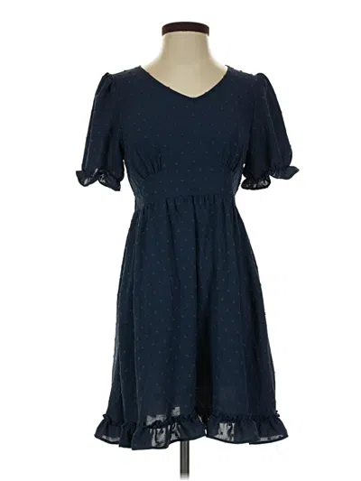 Pre-owned Made With Love Casual Dress In Blue