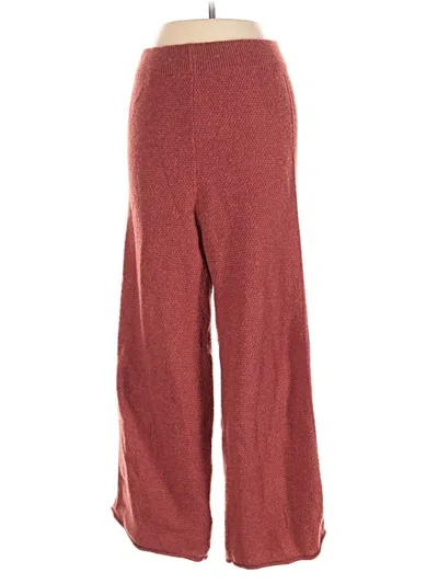 Pre-owned Made With Love Casual Pants In Burgundy