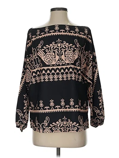 Made With Love Long Sleeve Blouse In Black
