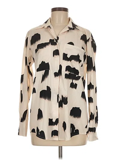 Pre-owned Made With Love Long Sleeve Blouse In Ivory