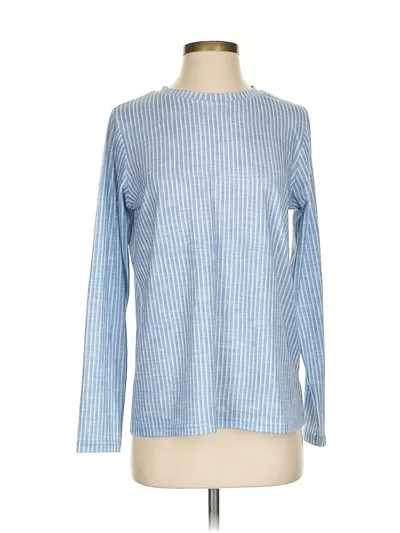 Pre-owned Made With Love Long Sleeve T-shirt In Blue