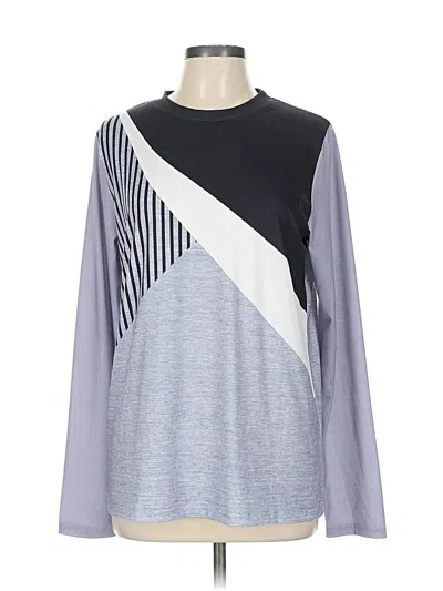 Pre-owned Made With Love Long Sleeve T-shirt In Gray