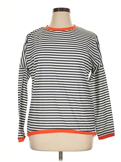Pre-owned Made With Love Long Sleeve T-shirt In Gray