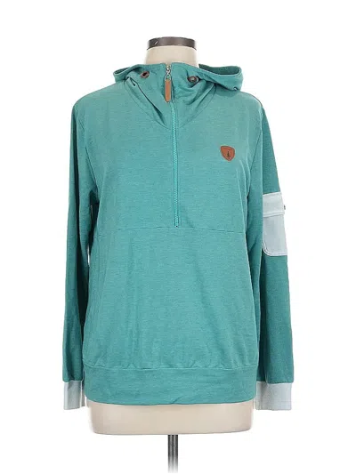 Pre-owned Made With Love Pullover Hoodie In Blue