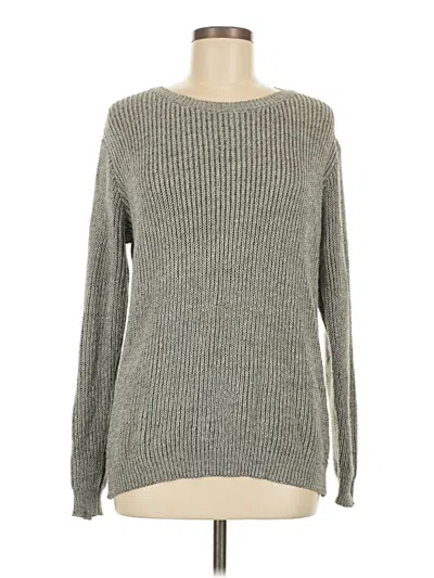 Pre-owned Made With Love Pullover Sweater In Gray