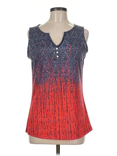 Pre-owned Made With Love Sleeveless Blouse In Red