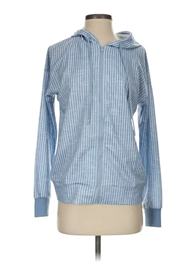 Made With Love Zip Up Hoodie In Blue