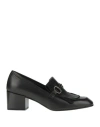 Made94 Woman Loafers Black Size 7 Leather