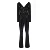 Madebyza Women's Black Flared Jumpsuit In Black