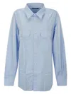 Madeintomboy Relaxed Fit Long Sleeve Shirt In Blue