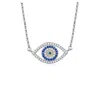Madeleine Simon Studio Women's Blue Evil Eye Sapphire And Lab Grown Diamonds Necklace