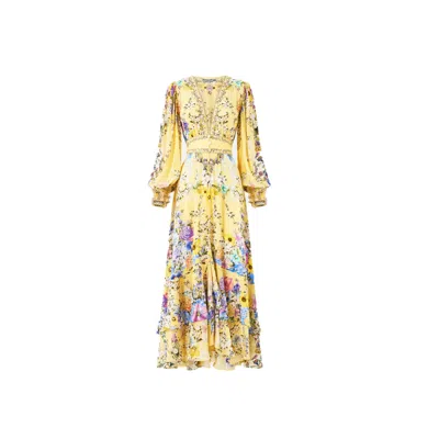 Madeleine Simon Studio Women's Brigitte Yellow Maxi Dress