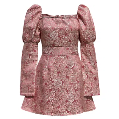 Madeleine Simon Studio Broken Halo Vintage Rose Dress In Pink