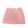 Madeleine Simon Studio Women's Pink / Purple Lost In Marfa - Suede Pink Mini Skirt