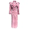 Madeleine Simon Studio Women's Porsche Pilates Princess Pink Suede Ballerina Trench In Pink