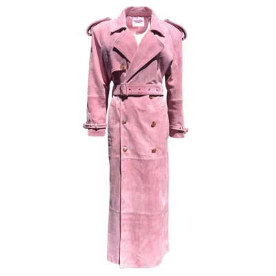 Madeleine Simon Studio Women's Porsche Pilates Princess Pink Suede Ballerina Trench