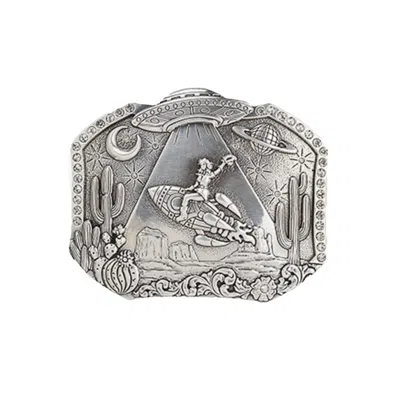 Madeleine Simon Studio Women's Silver Catch Me If You Can, Space Cowgirl Buckle