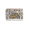 Madeleine Simon Studio Women's Silver Coyote & Cacti Spirit Belt Buckle