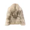 Madeleine Simon Studio Women's White / Neutrals La Crema A West Texas Curly Shearling Coat In White
