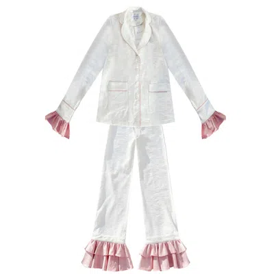 Madeleine Simon Studio Women's White The Lazy Artist Pjs