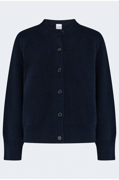 Madeleine Thompson Albany Cardigan In Navy In Blue