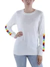 Madeleine Thompson Calistoga Womens Crewneck Ribbed Pullover Sweater In Multi