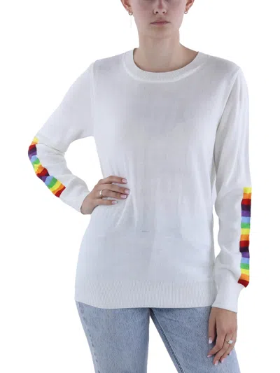 Madeleine Thompson Calistoga Womens Crewneck Ribbed Pullover Sweater In Multi