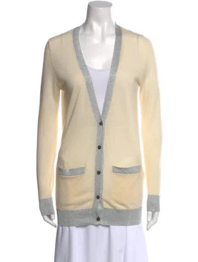 Pre-owned Madeleine Thompson Cashmere Colorblock Pattern Sweater